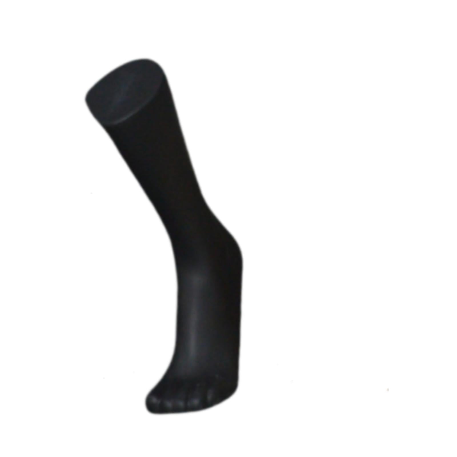 Zxpjkyu Male Mannequin Foot Model with Magnetic Base Photo Prop Sock Display Model for Long Black
