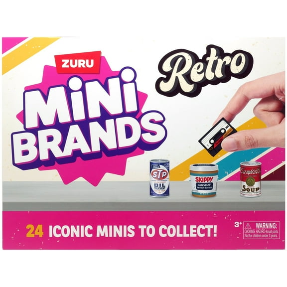 5 Surprise Mini Brands! Retro Advent Calendar (24 Minis)