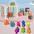 thumbnail image 1 of Juguete Sensorial Sonajero Juguetes Montessori, juguetes apilables libres de BPA, cubos de silicona para dentición, juguetes para niños y bebés, 1 of 8