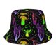 thumbnail image 1 of Psychedelic Magic Glowing Mushroom Bucket Hat For Women Men Sun Hats Beach Fishing Cap Unisex Travel Outdoor Cap, 1 of 5
