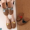 thumbnail image 2 of Zapatillas de verano de bambú para mujer, de lino, con suelo de madera, para el hogar, para parejas, de paja, para el interior, para hombre, 2 of 6