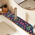 thumbnail image 2 of Yayeee Faucet Mat for Kitchen Sink 14.7" Diatomite Long Splash Guard Pad, Neon Christmas, 2 of 7
