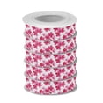 thumbnail image 2 of 5 Rolls Christmas Ribbon 1.5 inch Wide Decorative Ribbon for Gift Wrapping and Holiday Decorations Watercolor Cherry Blossom, 2 of 7