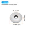thumbnail image 2 of Uxcell 5.5x19mm 304 Stainless Steel EPDM Bonded Sealing Neoprene Rubber Washers, 100 Pieces, 2 of 6