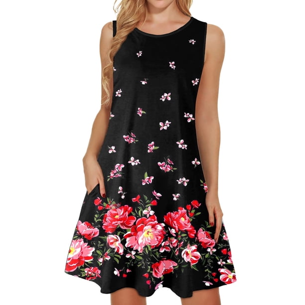 Vestido bohemio para mujer Sexy ahueca hacia fuera el agujero de la llave de cintura alta una línea Mini vestidos de verano Vintage Hem Beach Sundress Fridja hjkh2692