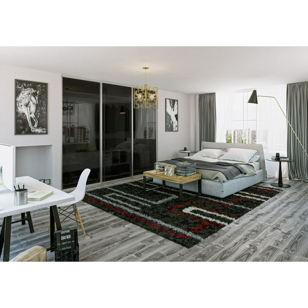 3 Panel Closet Glass Doors 96 x 80 Inches, Silver Frame Smoked Glass