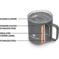 thumbnail image 2 of Hydraflow Parker - 25oz - Triple Wall Vacuum Insulated Mug - Stainless Steel Coffee Mug with Slide Top Lid - Insulated Coffee Mug for Commuting, Outdoors, Camping - Black Marble, 2 of 3