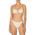thumbnail image 2 of Peony Printed Side Tie Bikini Bottom, Beige, 4, 2 of 2