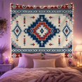 thumbnail image 2 of Geometric Bold Southwestern With Influence, Mystical Fantasy for Space Lovers, Galaxy Room Decor Room Accent, Housewarming Gift, Tapestry Wall Hanging for Bedroom and Dorm, 2 of 7