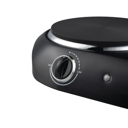 Mainstays Double Burner, 1800 W, Black Electric Cooktop, 1 Each, Assembled Product