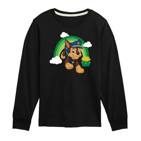 Nickelodeon - Paw Patrol - St. Patrick's Day - Chase the Rainbow - Toddler And Youth Long Sleeve Graphic T-Shirt
