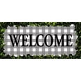 thumbnail image 5 of Evergreen Boxwood Framed Plaid Sassafras Indoor Outdoor Switch Doormat 10 x 22 Gray, 5 of 8