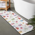 thumbnail image 2 of Flower Fairy Princess Pattern Bathroom Rugs Mat,Non Slip Microfiber Bathroom Rug,Rubber Backing,Soft Bathroom Mats for Bathroom Floor,Tub and Shower,47x17in(120x43cm), 2 of 5