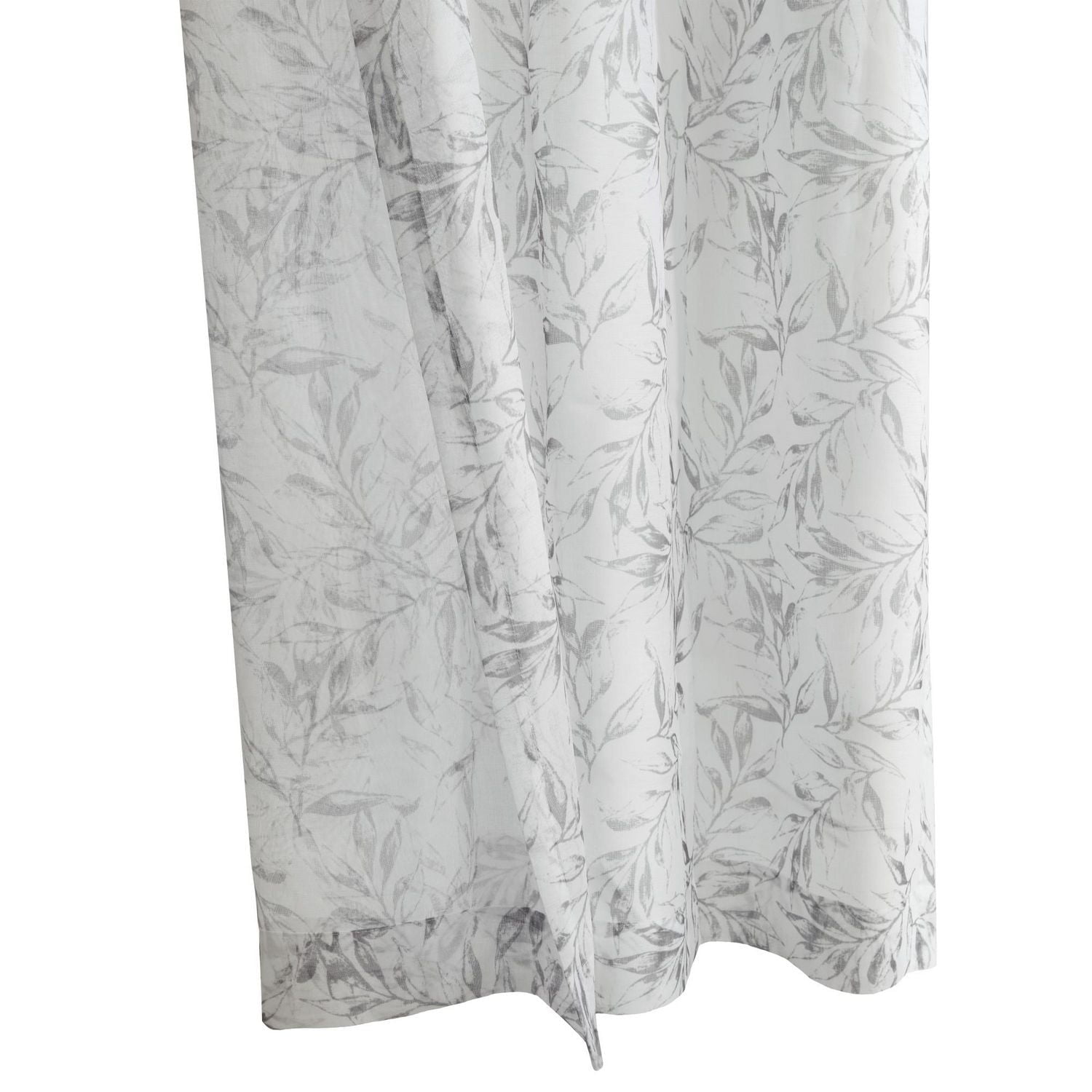 Jolie Sheer Grommet Curtain Panel Pair 52" x 95" each in Grey