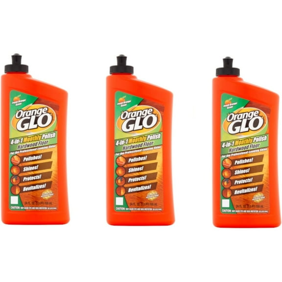 ORANGE GLO Hardwood Floor 4-in-1 Monthly Polish, 24 fl. oz. (3 Pack)