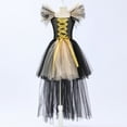 thumbnail image 2 of WUXIAN Toddler Kids Baby Girls Witch Rainbow Black Gown Fancy Dress Up Party Tutu Dress Tulle Dresses Sundress Children Breathable Dailywear, 2 of 5