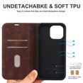 thumbnail image 3 of Dteck Strong Magnetic Case for iPhone 16 Pro Max, Compatible with MagSafe, iPhone 16 Pro Max Wallet Case with RFID Blocking Holder Slots, PU Leather Flip Folio Cover Kickstand Shockproof,Coffee, 3 of 9