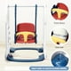 thumbnail image 5 of ChaoLink Juego 7 en 1 de tobogán y columpio para niños pequeños, escalador con tobogán independiente con columpio ajustable y aro de baloncesto, juego de fútbol, 5 of 7