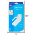 thumbnail image 4 of Carex Male Urinals, Snap-on Lid, 32 fl oz Capacity, Transparent Plastic with Graduated Measurements, 4 of 9