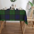 thumbnail image 3 of Rectangle Table Cloth, Dundas Tartan Blue Green Plaid Resistant Washable Tablecloth Decorative Table Cover for Dining, Indoor and Outdoor, 3 of 6