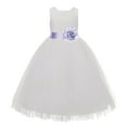 thumbnail image 2 of Ekidsbridal Girl Baptism Flower Girl Dress - Ivory Lace Heart Cutout with Tulle 172T-A (Size: 2-14), 2 of 3