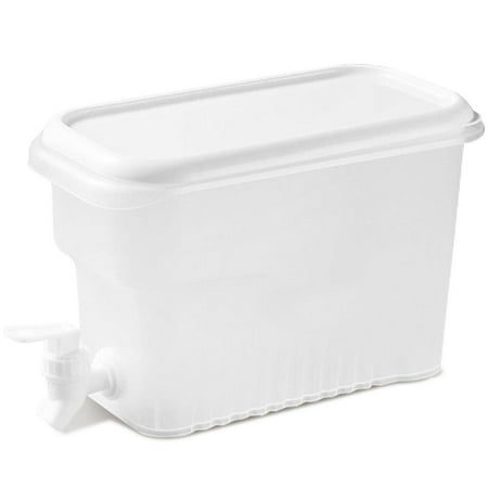

Fovolat Cold Kettle with Faucet for Refrigerator PP Iced Beverage Dispenser Iced Juice Bucket Dispenser Large Capacity Reusable Drink Dispenser For Party Daily Use 3L/5L way