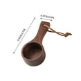 thumbnail image 5 of Walnut Wood Measuring Spoon | Food Grade Coffee Scoop | Long Handle for Kitchen & Travel | Safe for Non-Stick Cookware & Hot Liquids | 1-Piece, 5 of 5