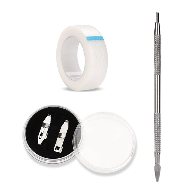 Vogacara Juego de 3 piezas de Corrector de uñas de acero inoxidable, herramienta para el cuidado de los pies, herramienta para recuperar el cuidado de Suministros de ortodoncia Vogacara CE001666-00