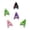 A, variant on XINGXIANG - 5-Pack Shiny Rainbow Letter Beads, Colorful A-Z Alphabet Loose Beads, Craft Accessories for Handmade Jewelry, Gifts & Decoration (Z)