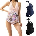 thumbnail image 2 of ZPAQI Womens Maternity Body Suit Swimwears Fashion Lacing up Swimsuits Halters Neck, 2 of 17