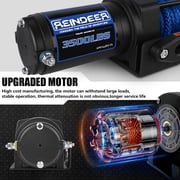 3500lbs Electric Winch 12V Winch ATV Winch Kit UTV Synthetic Rope Winch Wireless Remote Control