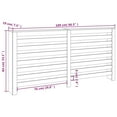 thumbnail image 4 of vidaXL Cache-Radiateur Blanc 169x19x84 cm Bois Massif de Pin, 4 of 5