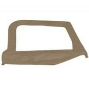 Angle View: Smittybilt 1987-1995 Fits Jeep Wrangler YJ Soft Top Door Skin With Frame Passenger Side Denim Spice 89517