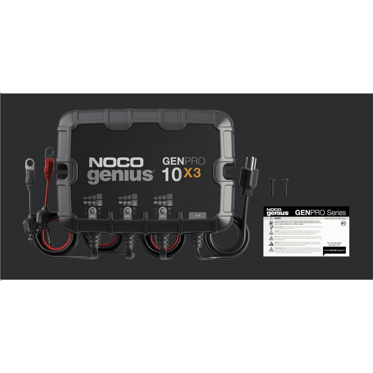 NOCO Genius GENPRO10X3: 3-Bank 30A (10A/Bank) 12V Onboard Battery