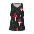 thumbnail image 4 of Fotbe Amanita Mushroom Pattern Men's Quick Dry Workout Tank Top Gym Muscle Tee Fitness Bodybuilding Sleeveless T Shirt Breathable Workout Shirt-3X-Large, 4 of 9