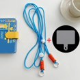thumbnail image 3 of Lanyard Cross-body Shoulder Straps Keychain Key Ring Adjustable Braided Rope with Replacement Patch for Mobile Phone Accessorie Blue, 3 of 6