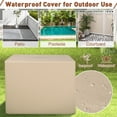 thumbnail image 6 of Spaco 34.5 Inch Square Propane Gas Fire Pit Table with Lava Rock and PVC Cover-Gray, Outdoor Fire Pit for Outdoor, Outside Patio Deck and Garden, 6 of 7