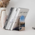 thumbnail image 4 of Pofeuu Lighthouse Print Large Bookend Hold Heavy Books- Wood Bookends for Heavy Books Heavy Duty Book Ends Wood Bookends for Office Desk Non-Skid, 4 of 7