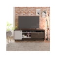 thumbnail image 1 of Rack Para Tv 65 Pulgadas Cafe/blanco 3 Puertas Con Ruedas, 1 of 6