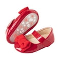 thumbnail image 5 of Baby Girls Wedding Dress Shoes Bow Ballet Princess Mary Jane Flats Toddler First Walkers Sneaker Crib Baptism Shoes, 5 of 5