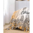 thumbnail image 2 of Boho Leaves Sofa Couch Covers for Dog,Washable Sofa Throw Cover Single Slipcovers for Armchair with Tassels,Orange Thanksgiving Autumn Floral Flower Plant Couch Protector Towel Blanket Medium 71x91, 2 of 8