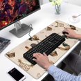 thumbnail image 2 of Long Mouse Pads for Desk,Beige Chicken Egg Basket Pattern Desk Mats on Top Of Desks, Desk Mouse Pad Extra Large with 3mm Non-Slip Base and Stitched Edge for Gaming,Office,Work,Home 31.5x15.7in, 2 of 5