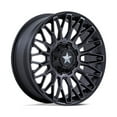 MSA Clubber 15" Wheels Black DDT 35" Alpha Tires Polaris RZR Turbo R
