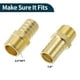 thumbnail image 4 of Accesorios de espiga de latón para manguera de 7/8" 3/4"NPT con conector de espiga recta macho para aire, agua, aceite, gas, combustible, 2 piezas tono dorado, 4 of 6