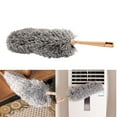 thumbnail image 2 of Plumero retráctil curvo para limpieza del hogar, plumero de microfibra superfino, estilo normal, sin función de escalado (plateado y gris)., 2 of 7