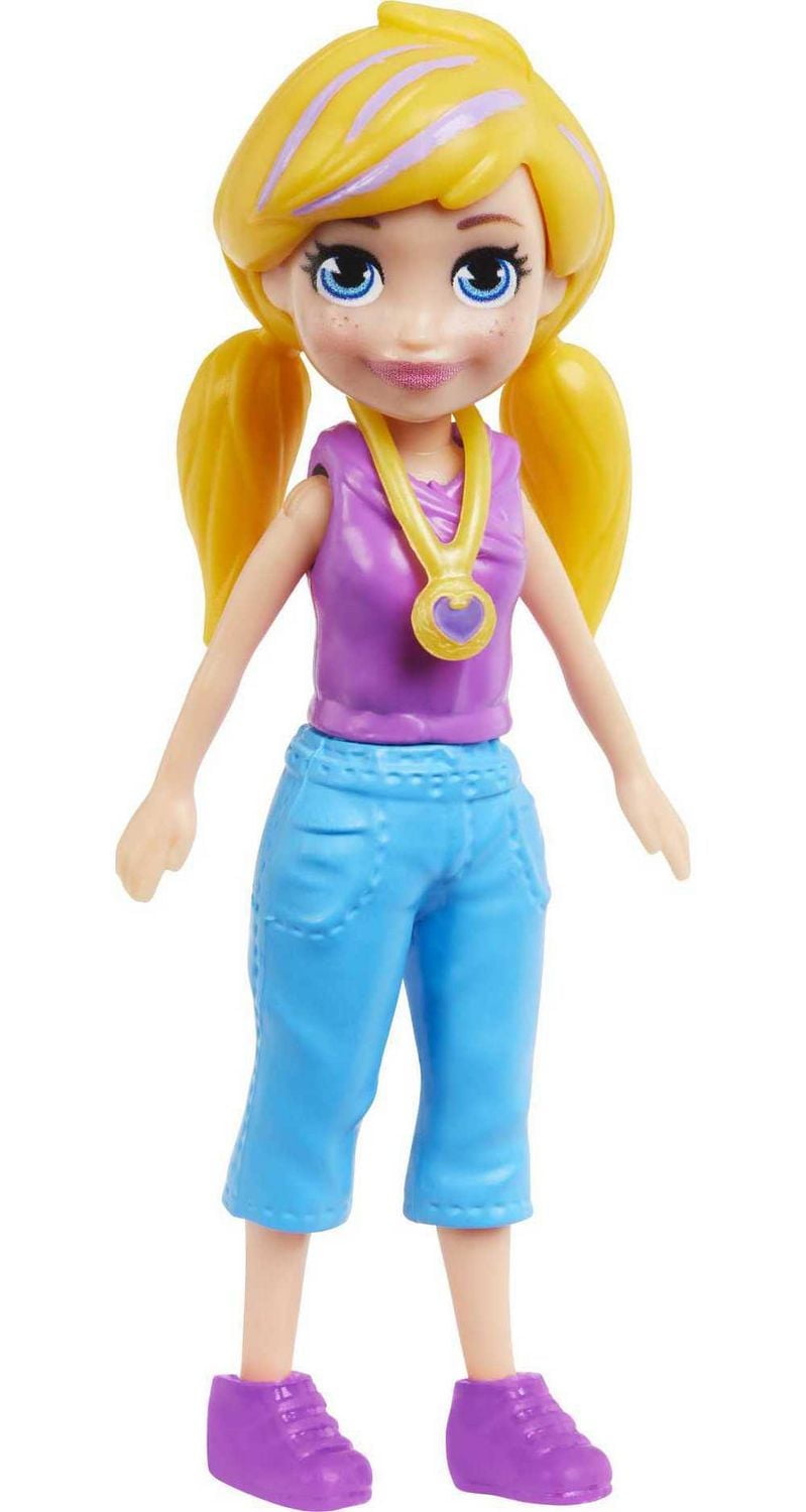 Polly Pocket Style Spinner Fashion Closet Playset with Polly Doll and Puppy Theme, Fashion Tube Collection