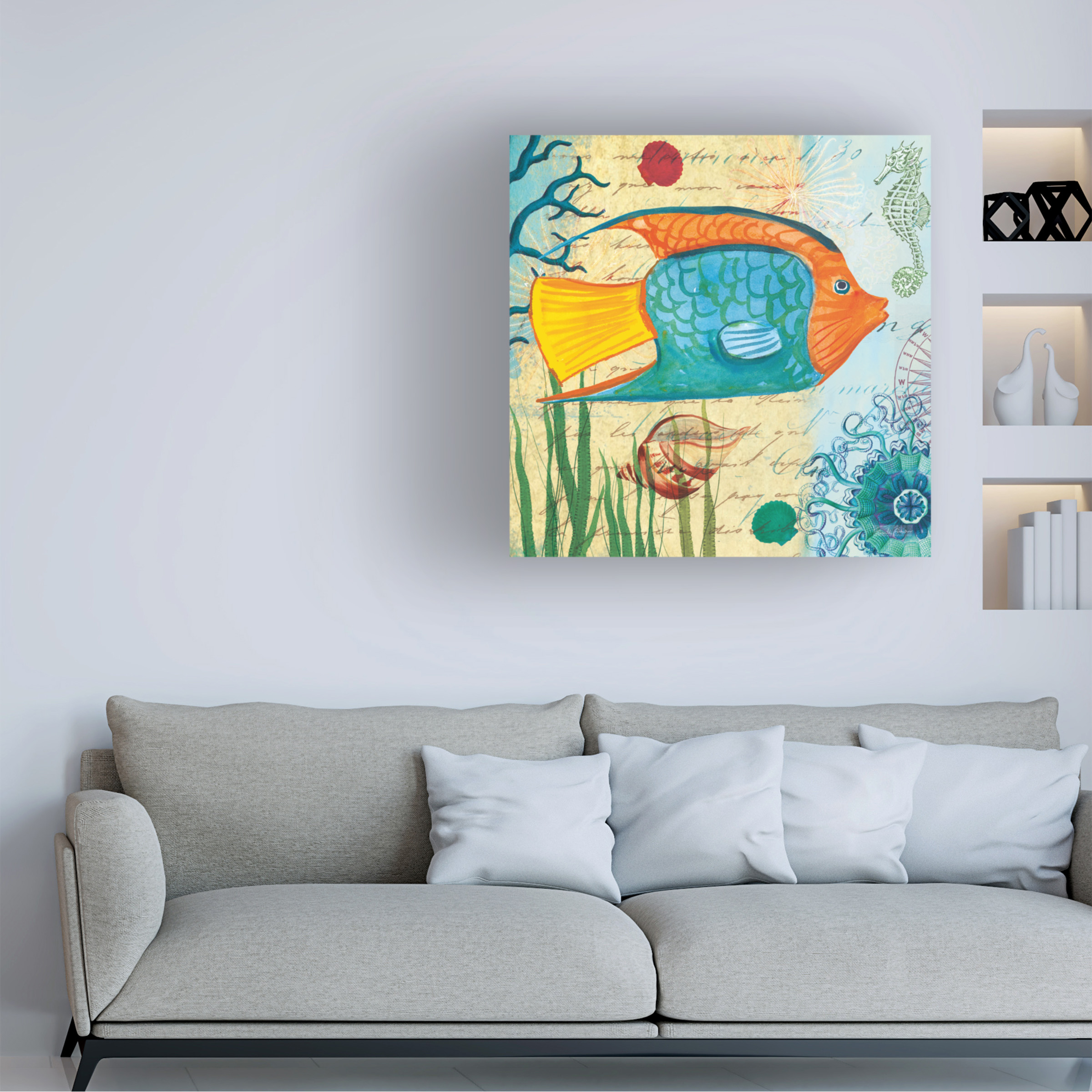 Trademark Fine Art 'Tropical Underwater I' Canvas Art by Farida Zaman