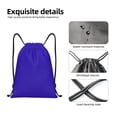 thumbnail image 4 of Xecao Darkblue Pattern Sports Drawstring Backpack - String Swim Gym Bag with Wet Proof Pocket for Women&Men-Medium, 4 of 6