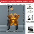 thumbnail image 6 of 2D Flat Cute Teddy Bear Garden Decor Figurine - Outdoor Floor Stake, Durable Weather-Resistant Design, Adds Adorable Charm to Lawn & Garden Spaces, Color, 4.72*9.06in, 6 of 6