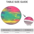 thumbnail image 6 of Colorful Tie Dye Pattern Round Fitted Tablecloth with Elastic Edge,Dining Table Cover Waterproof,Outdoor Round Tablecloth for Camping,Dining,Indoor and Outdoor, 6 of 7